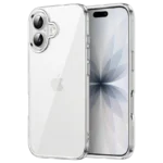 Capa protetora premium para iPhone 17 Acrílico antiamarelamento transparente