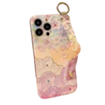 Capa Aurora Floral e Borboletas com Pulseira iPhone 16