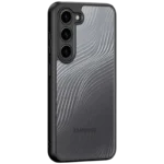 Capa rígida Anti-Scratch Shell Samsung Galaxy S23 Preto+Transparente