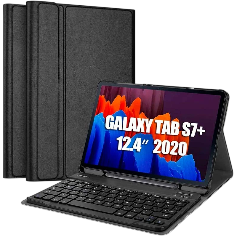 Capa com Teclado Samsung Galaxy Tab S7+/S8+/S7 FE - Image 1