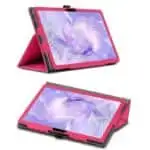 Capa Inteligente de PU Blackview MEGA 1 com Suporte Rosa - Image 2
