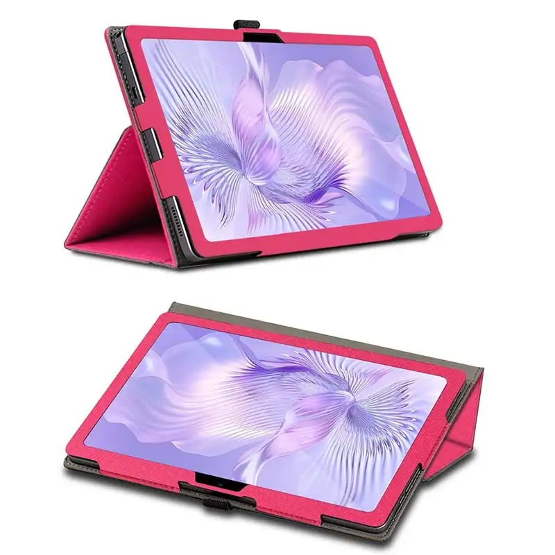 Capa Inteligente de PU Blackview MEGA 1 com Suporte Rosa - Image 2