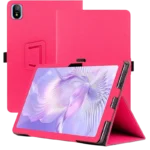 Capa Inteligente de PU Blackview Tab 18 com Suporte Rosa
