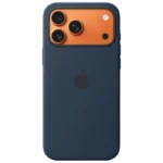 Capa de silicone com Magsafe iPhone 17 Pro Max - Meia-noite