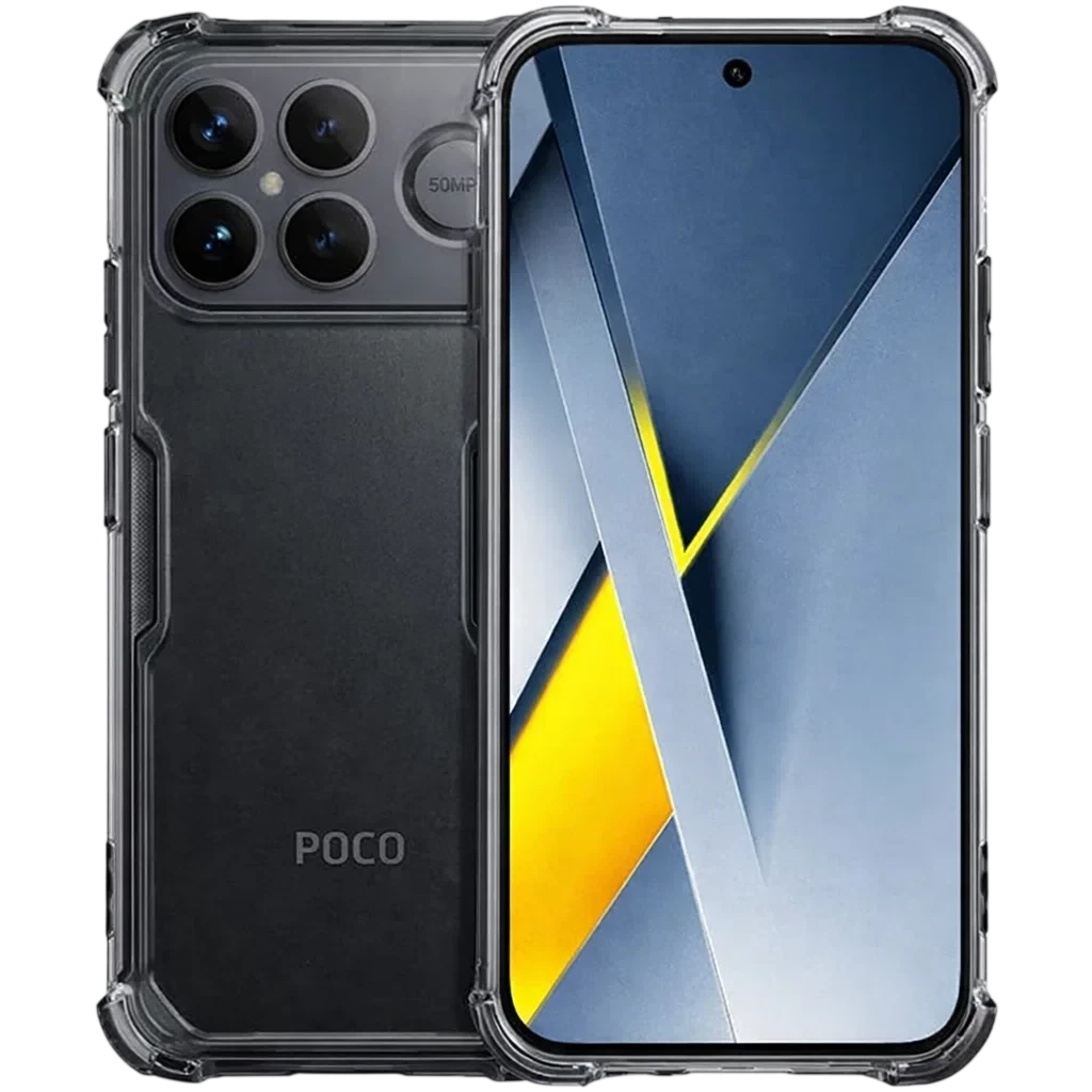 Capa de silicone reforçada Poco F8 Pro 5G - Image 1