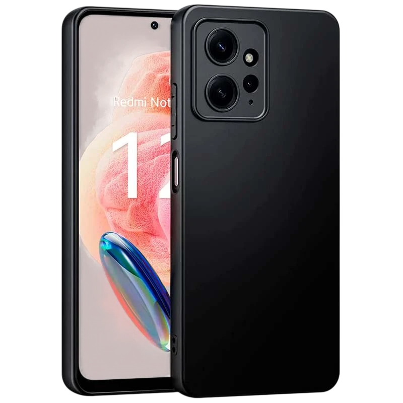 Capa Xiaomi Redmi Note 12 4G Square Liquid Premium Preto - Image 1