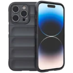 Capa de silicone Wave iPhone 15 Pro Cinzento Escuro