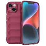 Capa de silicone Wave iPhone 15 Borgonha
