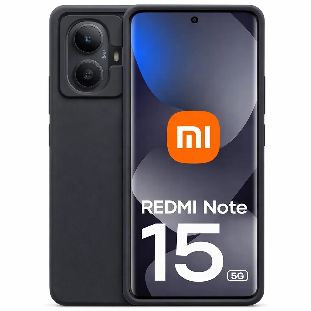 Capa Xiaomi Redmi Note 15 5G / Note 15 4G Square Liquid Premium Preto - Image 1