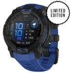 Garmin Instinct 3 AMOLED 45 mm Preto com Correia Azul