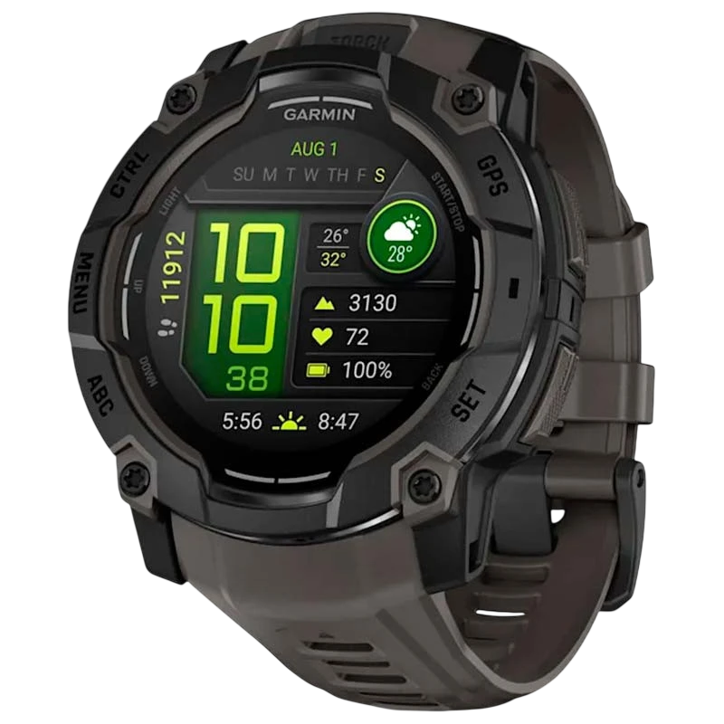 Garmin Instinct 3 AMOLED 50mm Preto com Bracelete Carvão - Smartwatch com GPS - Image 1