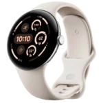 Google Pixel Watch 3 45mm 4G LTE Prateado com Bracelete Porcelana