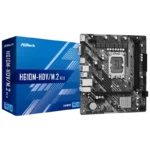 Asrock H610M-HDV/M.2 R2.0 Intel LGA 1700 64GB micro ATX Preto, Cinzento, Prateado