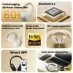 Haylou S30 Pro Headphone Bluetooth Som Imersivo Azul - Image 2