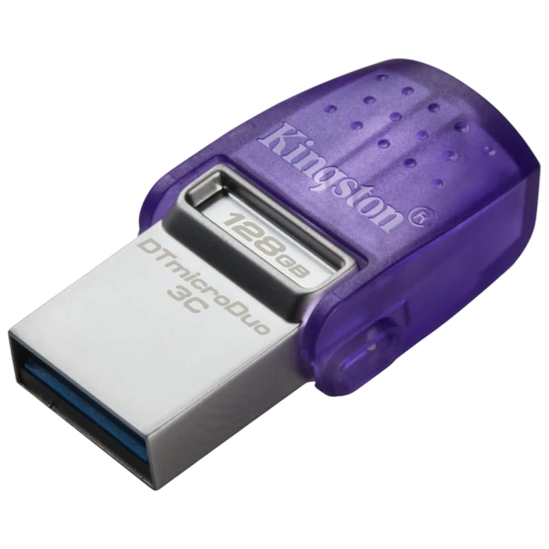 Kingston Technology DataTraveler microDuo 3C 128 GB Roxo - Image 1