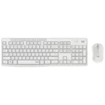 Teclado + rato sem fios Logitech MK295 Branco