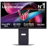 LG UltraGear 27G850A-B 27" Nano IPS 4K UHD 240 Hz 1 ms - Monitor para PC