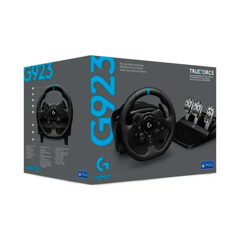 Logitech G923 Volante + Pedais PS5/PS4/PC - Image 2