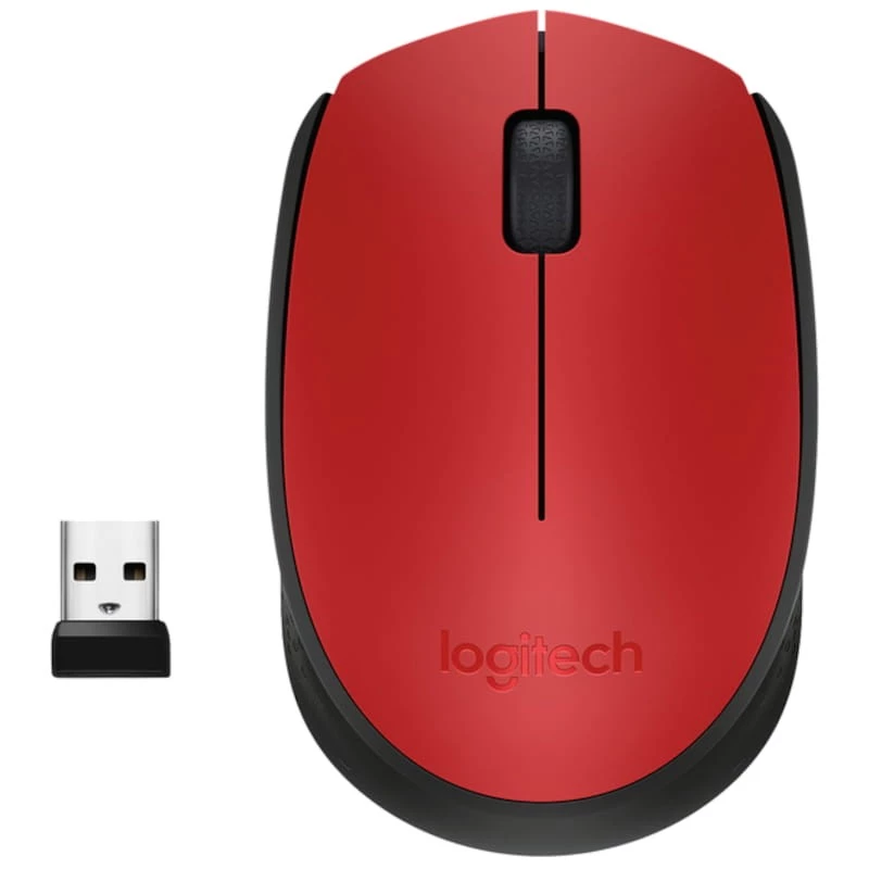 Logitech M171 Red-K USB 1000 DPI Vermelho - Image 1