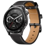 Mibro watch GT Leather Black AMOLED 1,43” 60 Hz brilho 600 nits - Relógio inteligente