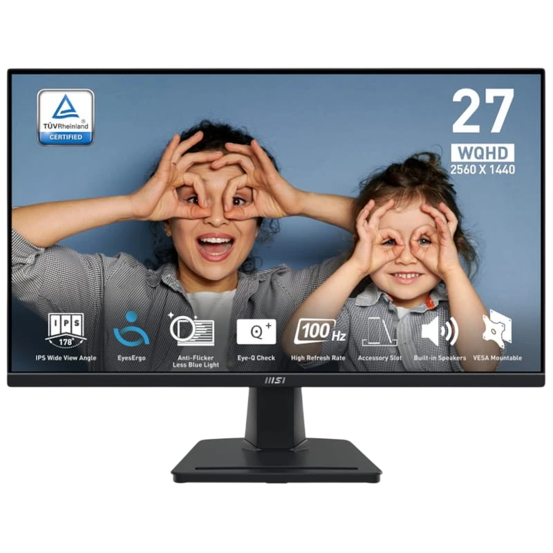 MSI Pro MP275Q 27  2K QHD IPS 100 Hz Preto - Image 1