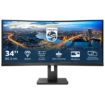 Philips 346B1C 34" Quad HD VA 100 Hz UltraWide Curvo Preto