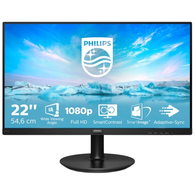 Philips V Line 221V8A/00 21.5” FullHD VA Preto - Image 1
