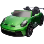 Porsche 911 GT3 12V Verde - Carro Elétrico Infantil com Bateria de 10Ah