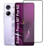 Protetor de vidro temperado Xiaomi Poco M7 Pro Full Screen 3D