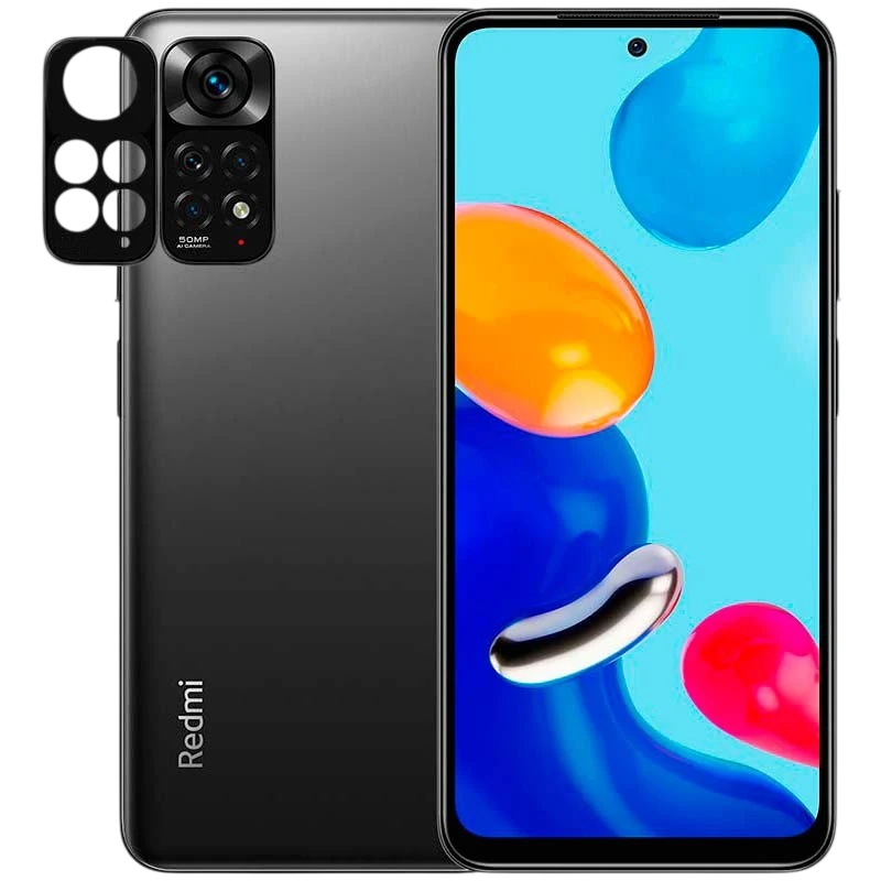 Protetor de câmara Xiaomi Redmi Note 11 / Redmi Note 11S Preto - Image 1