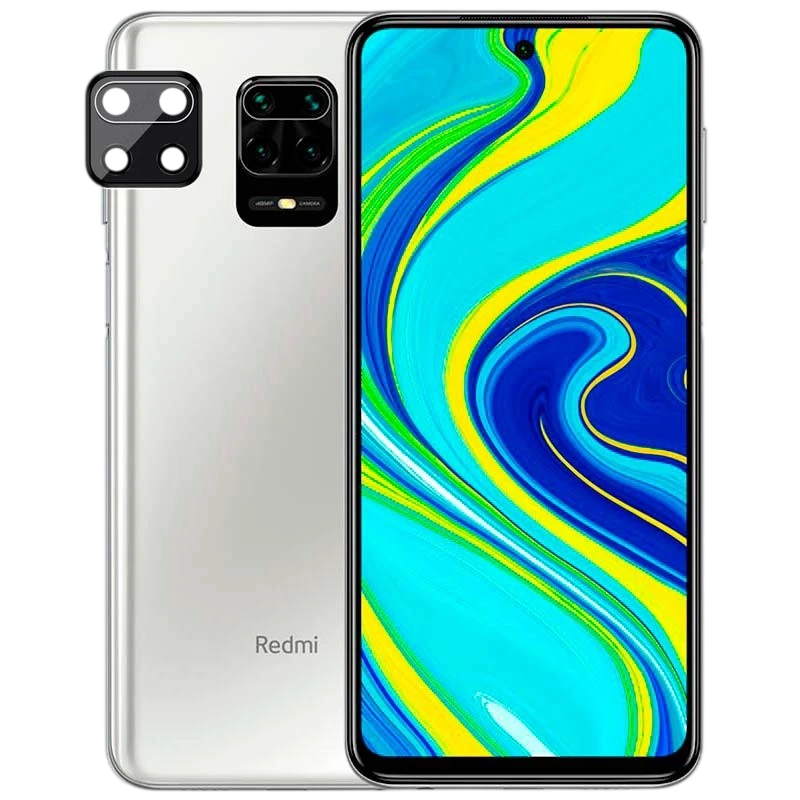 Protetor de câmara Xiaomi Redmi Note 9S / Note 9 Pro Preto - Image 1