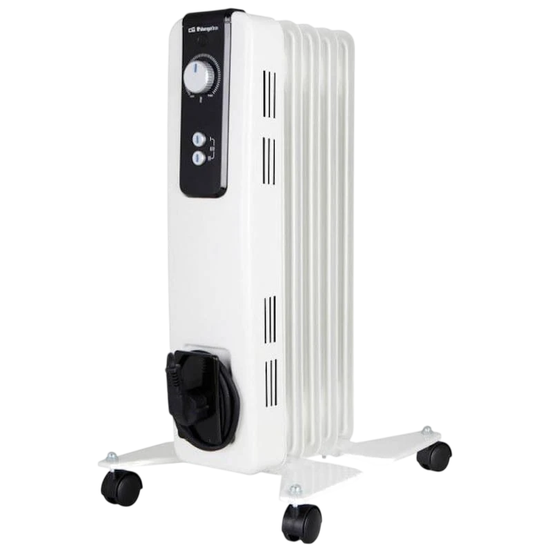 Radiador de óleo elétrico Orbegozo RH 1000 1000W Branco - Image 1