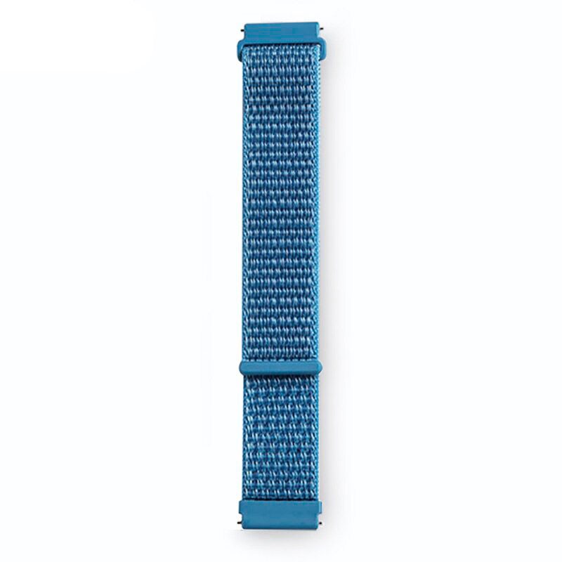Pulseira Universal Nylon 20mm para Smartwatch Xiaomi/Amazfit/Samsung/Huawei/Realme/Ticwatch Azul - Image 1