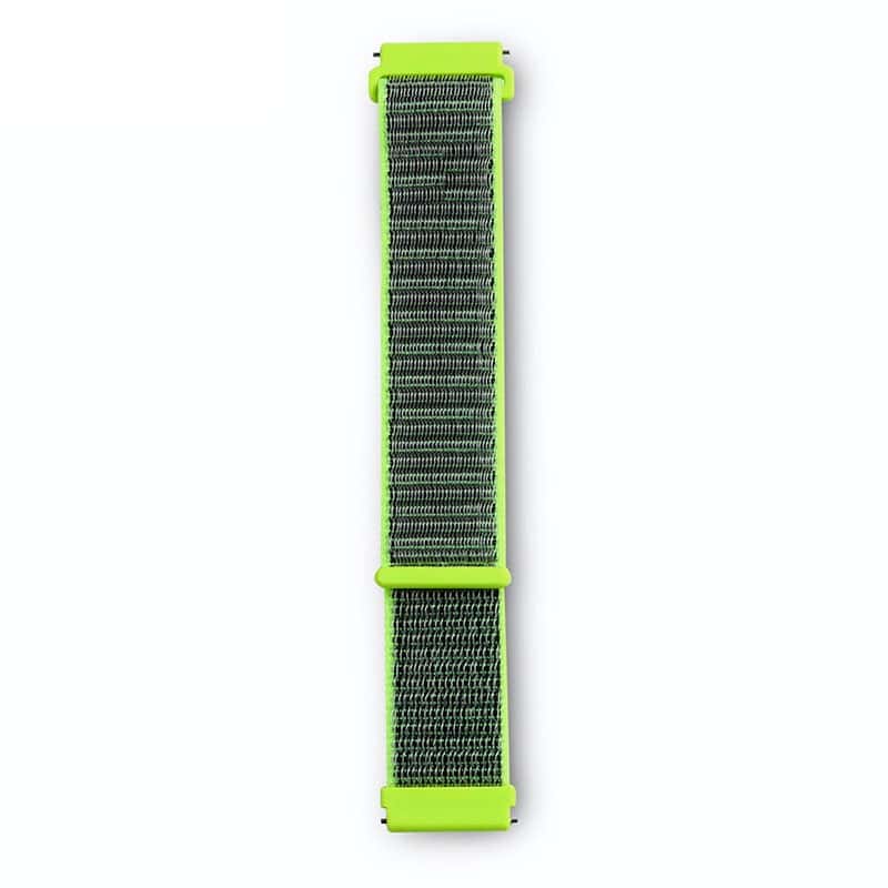 Pulseira Universal Nylon 20mm para Smartwatch Xiaomi/Amazfit/Samsung/Huawei/Realme/Ticwatch Verde - Image 1