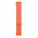 Pulseira Universal Nylon 20mm para Smartwatch Xiaomi/Amazfit/Samsung/Huawei/Realme/Ticwatch Laranja