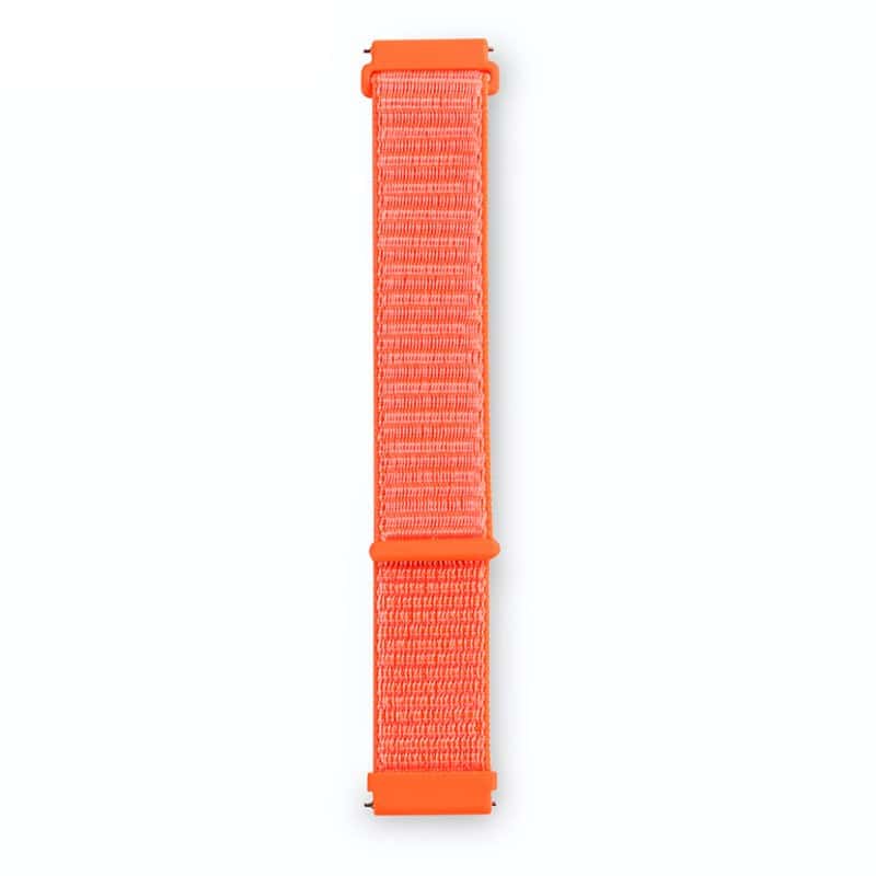 Pulseira Universal Nylon 22mm para Smartwatch Xiaomi/Amazfit/Samsung/Huawei/Realme/Ticwatch Laranja - Image 1