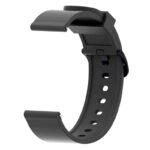 Pulseira Universal Silicone Gum 20mm para Smartwatch Xiaomi/Amazfit/Samsung/Huawei/Realme/Ticwatch - Preto