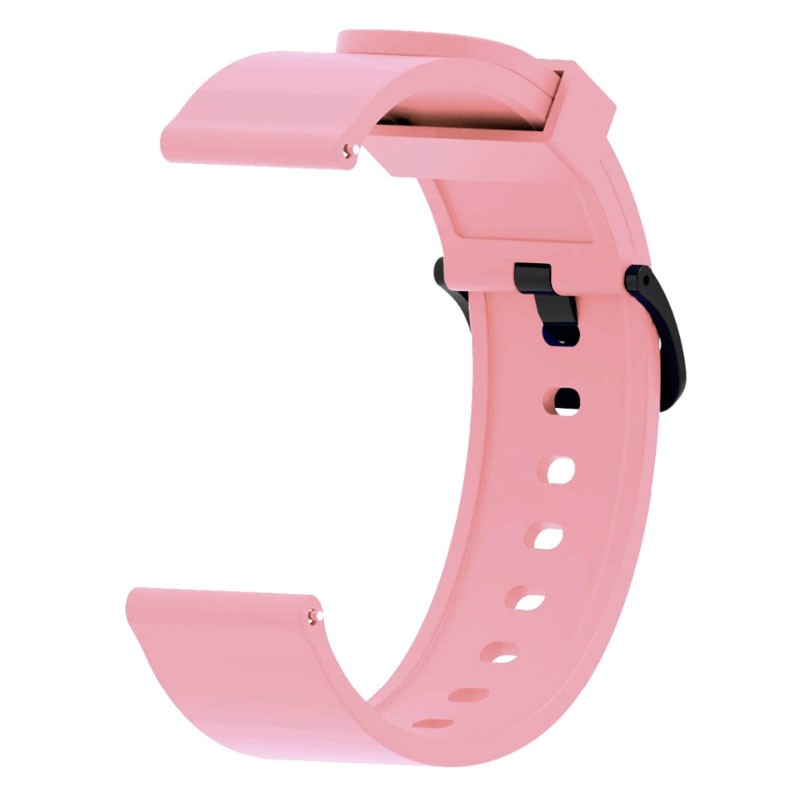 Pulseira Universal Silicone Gum 20mm para Smartwatch Xiaomi/Amazfit/Samsung/Huawei/Realme/Ticwatch - Rosa - Image 1