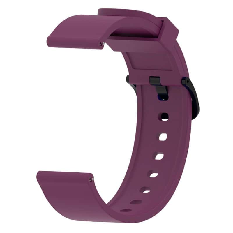 Pulseira Universal Silicone Gum 20mm para Smartwatch Xiaomi/Amazfit/Samsung/Huawei/Realme/Ticwatch - Violeta - Image 1