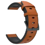 Pulseira Universal Cuoro Premium 20mm para Smartwatch Xiaomi/Amazfit/Samsung/Huawei/Realme/Ticwatch Castanho