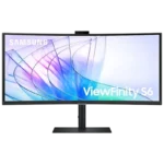 Samsung ViewFinity S34C652VAU 34 4K Ultra HD VA UltraWide Curvo 100 Hz FreeSync Webcam Preto de Computador