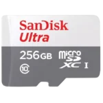 SanDisk MicroSD 256GB Ultra UHS-I + Adaptador Classe 10
