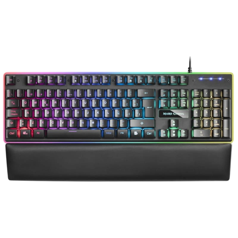 Teclado para jogos Mars Gaming MK320 RGB USB Preto - Image 1