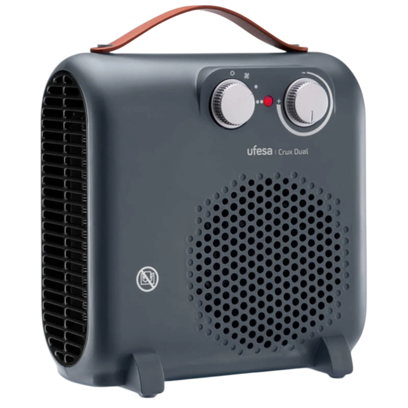 Ufesa Crux Dual 2000W Cinza - Aquecedor Elétrico de Interior - Image 1