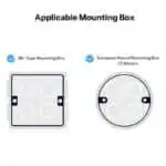 SONOFF E1GSL Branco - Caixa para interruptor de parede inteligente - Image 3