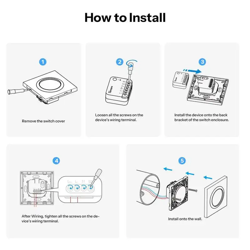 SONOFF E1GSL Branco - Caixa para interruptor de parede inteligente - Image 2