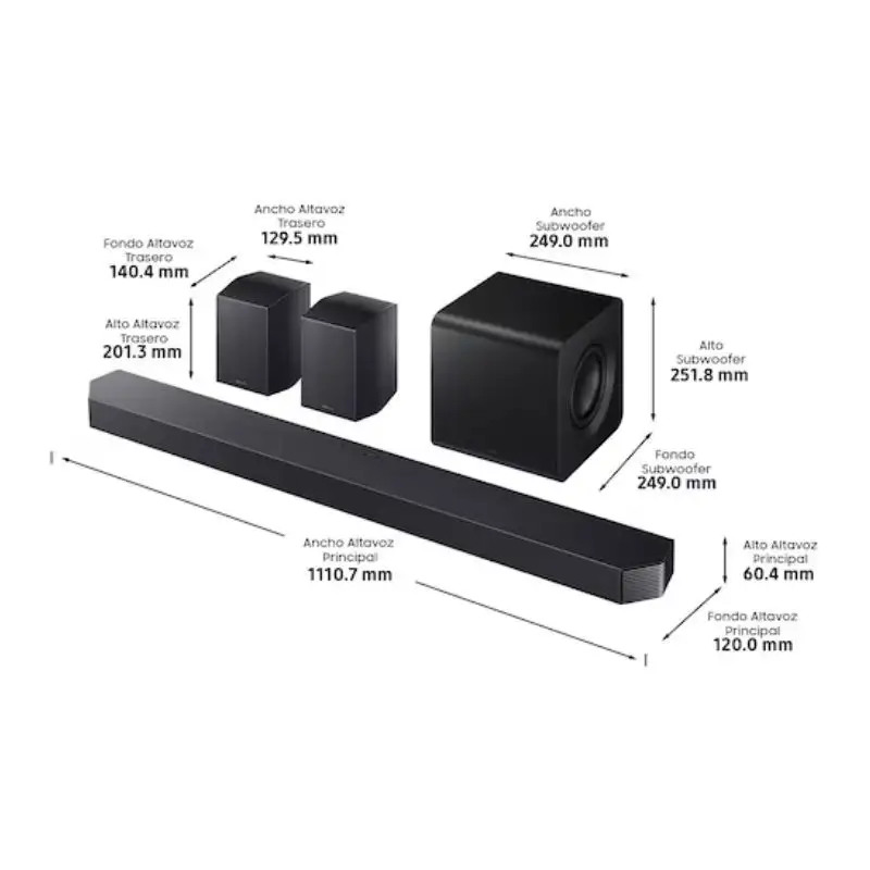 Samsung HW-Q930F/ZF 9.1.4 Preto - Barra de som - Image 2