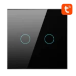 Avatto TS02-EU-B2 2 Botões WiFi Preto - Interruptor Táctil Inteligente