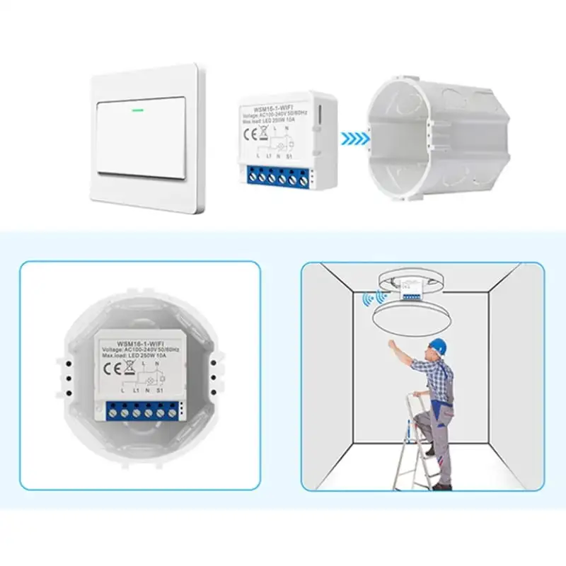 Avatto LZWSM16-W1 Branco - Interruptor inteligente ZigBee - Image 2