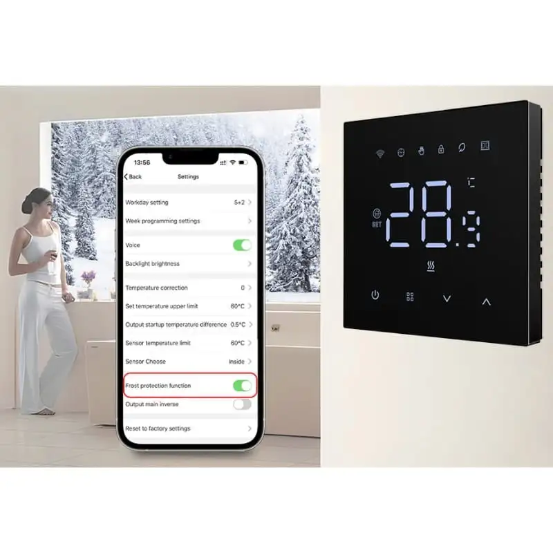 Avatto WT410-16A-B WiFi Preto - Termostato Inteligente - Image 2